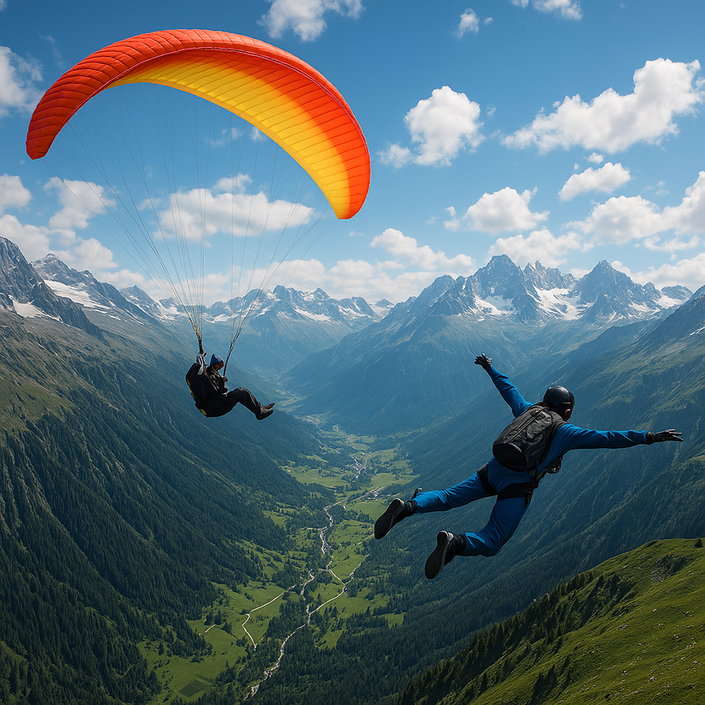 How to Try Paragliding and Skydiving in the Alps Safely